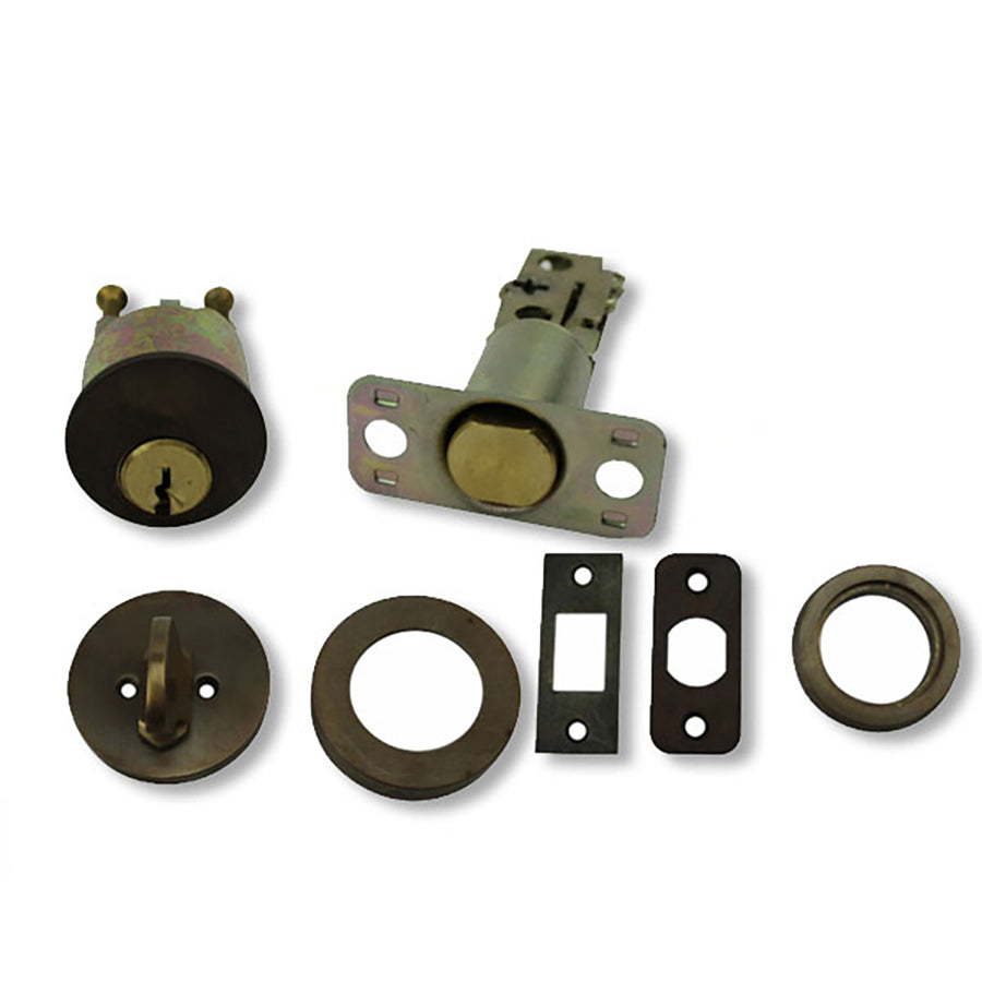 Ashley Norton Collection Cylinder Deadbolt, Key and Thumbturn - Light Bronze - Ashley Norton Collection Cylinder Deadbolt, Key and Thumbturn - Light Bronze