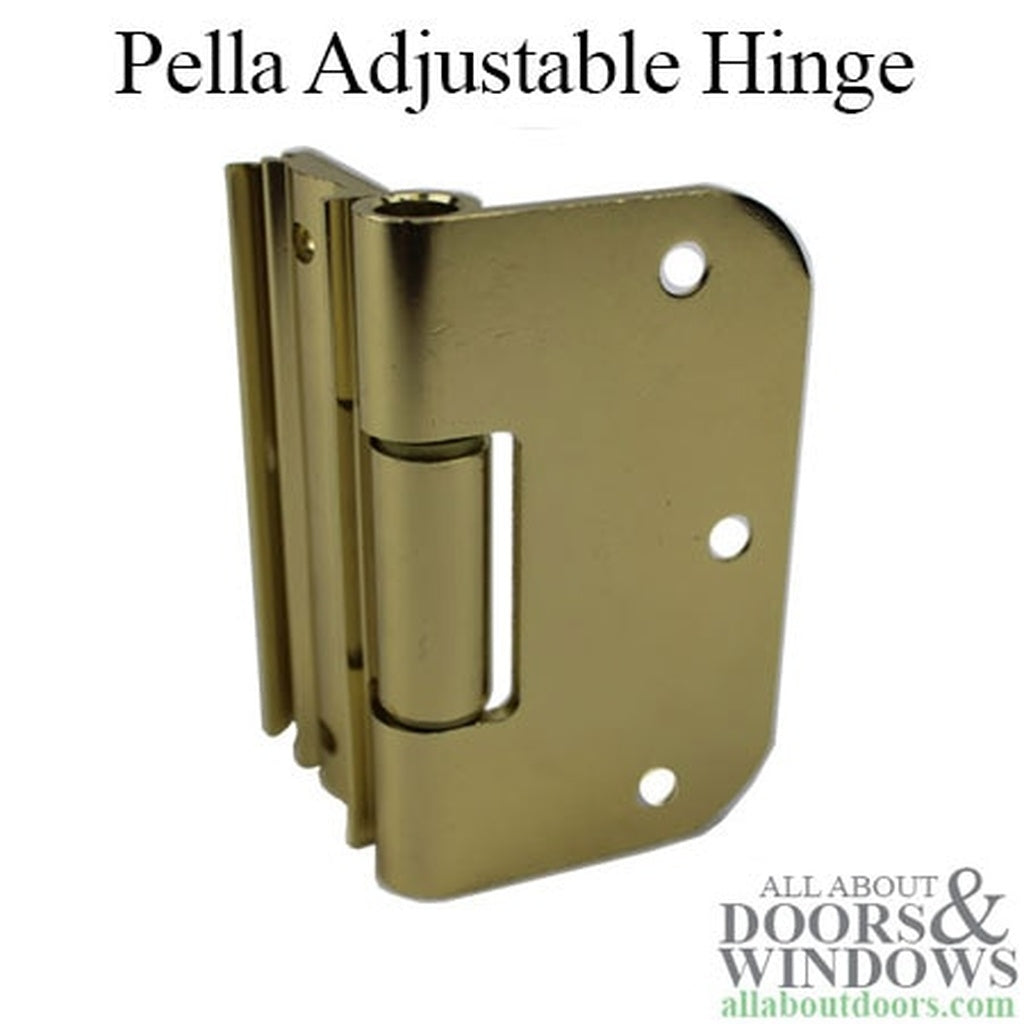 Pella Adjustable Hinge Radius Corner Hinge 3.75 Inch by 3.5 Inch Hinges - Pella Adjustable Hinge Radius Corner Hinge 3.75 Inch by 3.5 Inch Hinges