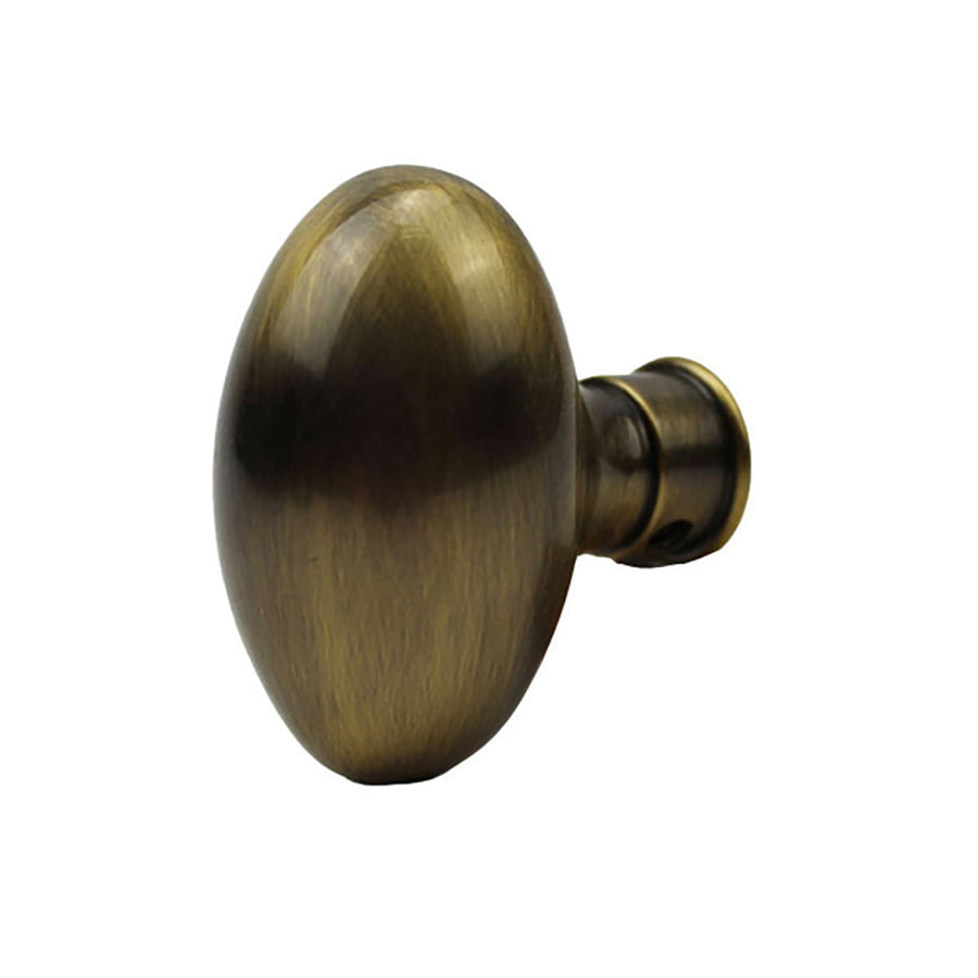 Individual Estate Knob - Satin Brass and Black - Individual Estate Knob - Satin Brass and Black
