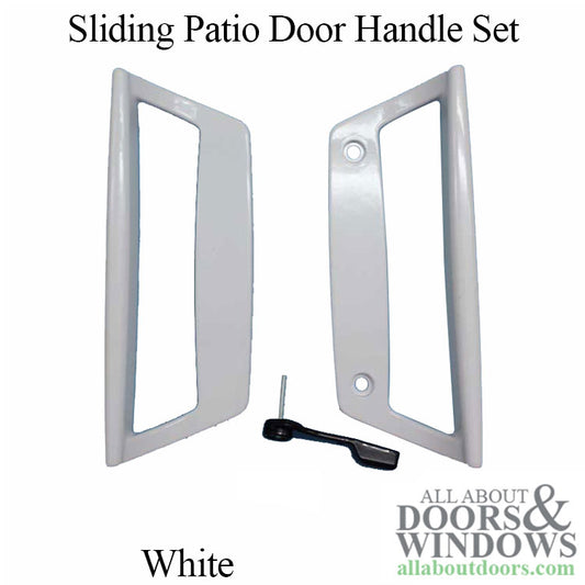 Sliding Patio Door Handle Set 3-15/16" Screw Hole Spacing