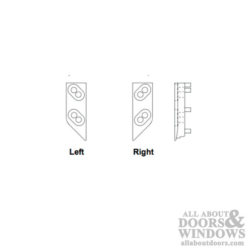 Weathershield Visions 2000 Multipoint Lock Keeper - RH - Weathershield Visions 2000 Multipoint Lock Keeper - RH