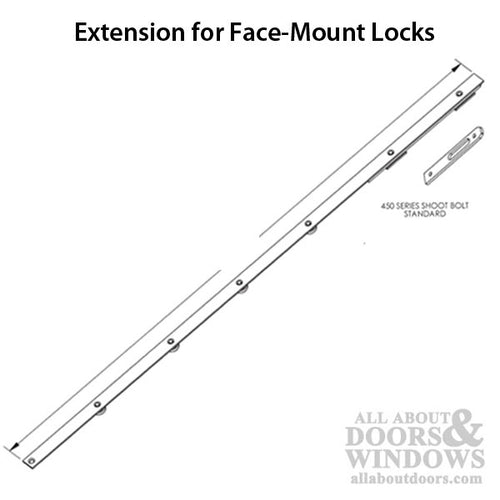 Sentinel upper Shootbolt Extension, 450 Series - SS - Sentinel upper Shootbolt Extension, 450 Series - SS
