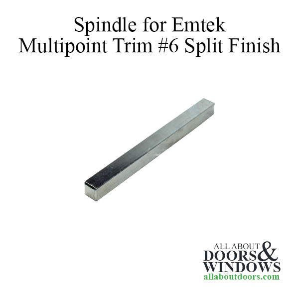 Emtek Multipoint Trim, 2 x 10 inch, Non-Keyed Thumbturn, Split Finish - Emtek Multipoint Trim, 2 x 10 inch, Non-Keyed Thumbturn, Split Finish