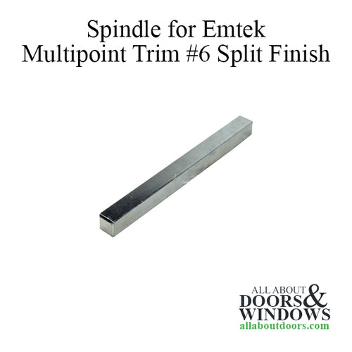 Emtek Multipoint Trim, 2 x 10 inch, Non-Keyed Thumbturn, Split Finish - Emtek Multipoint Trim, 2 x 10 inch, Non-Keyed Thumbturn, Split Finish