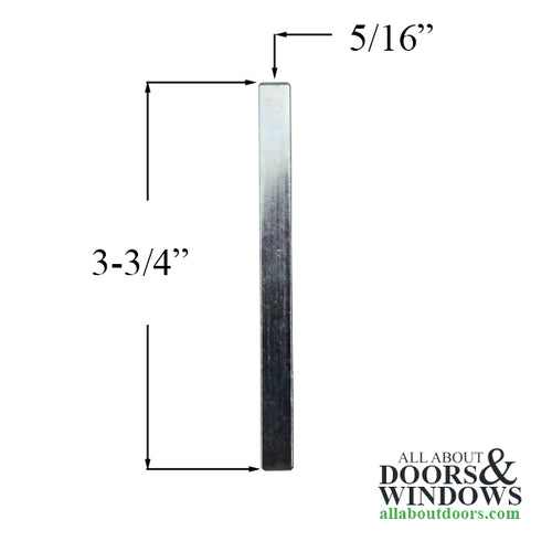 Emtek Multipoint Trim, 2 x 10 inch, Non-Keyed Thumbturn, Split Finish - Emtek Multipoint Trim, 2 x 10 inch, Non-Keyed Thumbturn, Split Finish