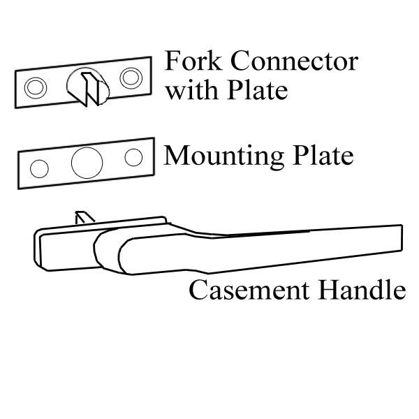 HOPPE French Casement Handle - 38mm Shaft, Mate Gray White Finish - HOPPE French Casement Handle - 38mm Shaft, Mate Gray White Finish