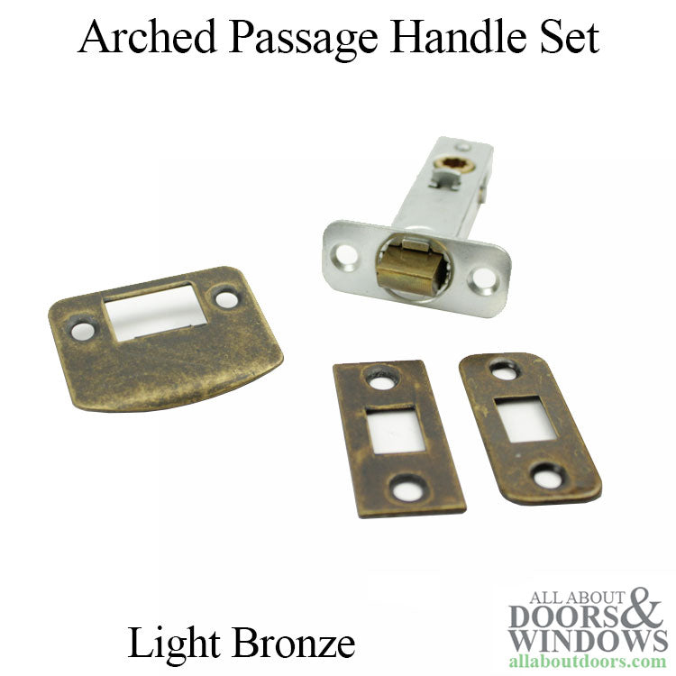 Ashley Norton SR1600 Arched Passage Handle Set - Light Bronze - Ashley Norton SR1600 Arched Passage Handle Set - Light Bronze