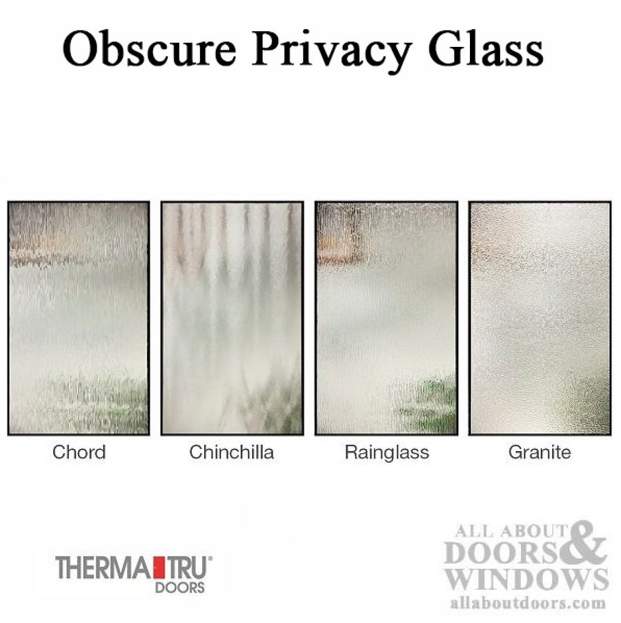 Therma Tru Door Lite 0.5 Lite Surround with Satin Etch Privacy Glass - Therma Tru Door Lite 0.5 Lite Surround with Satin Etch Privacy Glass