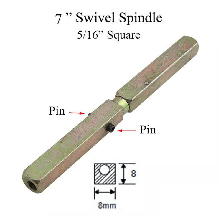 Swivel spindle 5/16 x 7