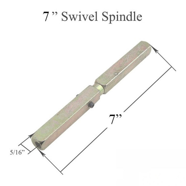 Swivel spindle 5/16 x 7