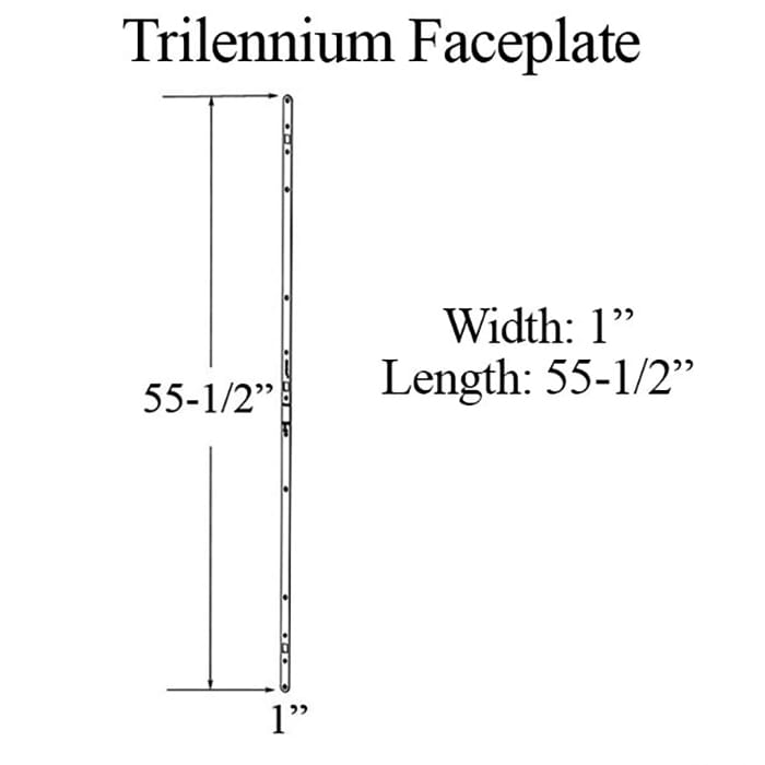 Trilennium Faceplate for 6 Foot 8 Inch Lock - Trilennium Faceplate for 6 Foot 8 Inch Lock