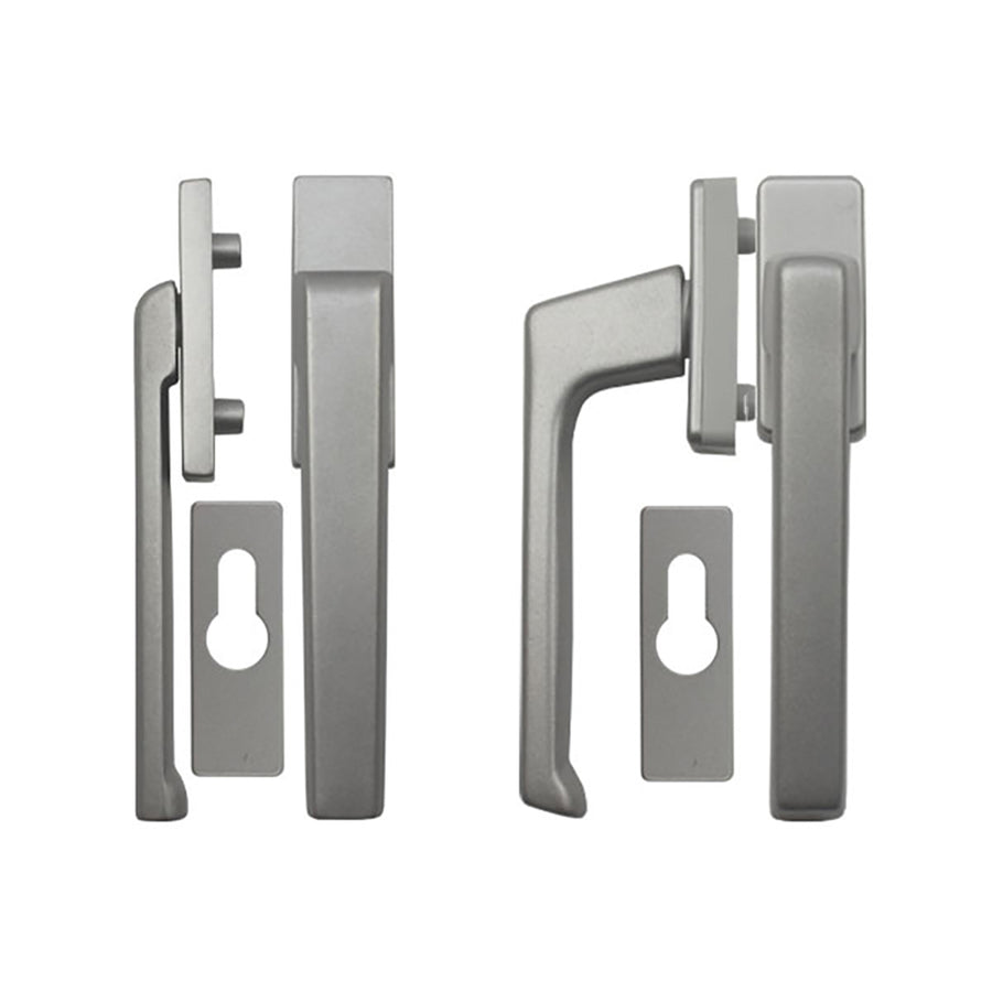 Regular interior/ Flat exterior Dirigent handle + PC Rosettes - Regular interior/ Flat exterior Dirigent handle + PC Rosettes