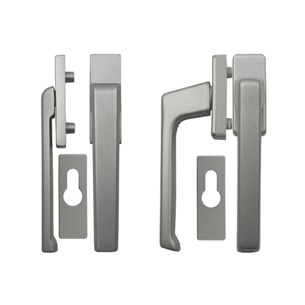 Regular interior/ Flat exterior Dirigent handle + PC Rosettes - Regular interior/ Flat exterior Dirigent handle + PC Rosettes