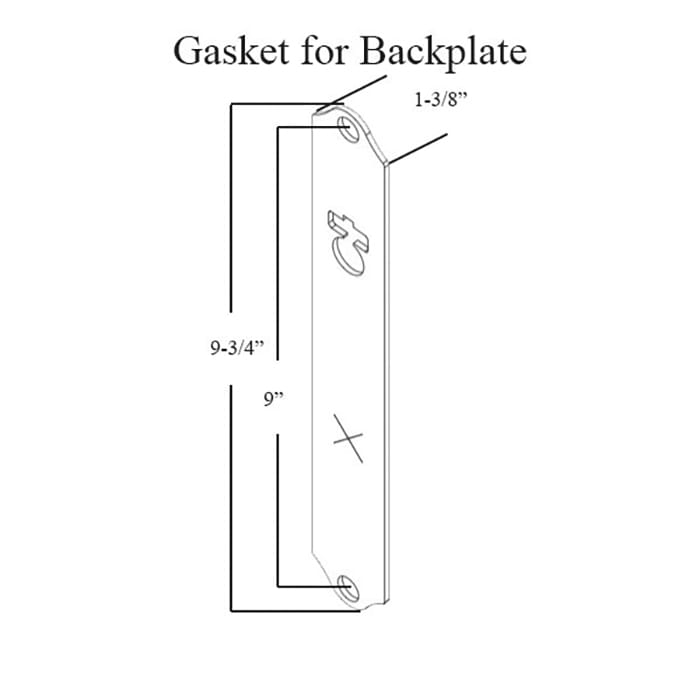 HOPPE HLS7 Gasket for M2172N Backplate - HOPPE HLS7 Gasket for M2172N Backplate
