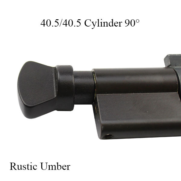 40.5/40.5 Euro Profile Full Cylinder with 90° V-knob, 2-1/4