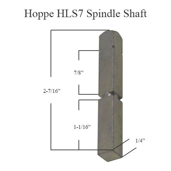 Hoppe HLS7 Spindle Shaft, 5/16 x 2-1/2