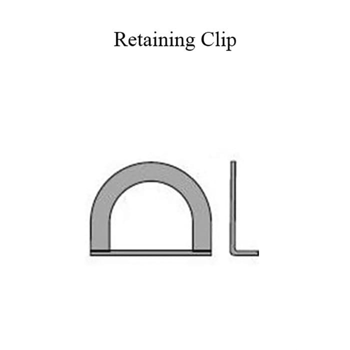 Larson Retainer Ring D-Clip for Pella 6000 Series Storm Door Handle Set Steel - Larson Retainer Ring D-Clip for Pella 6000 Series Storm Door Handle Set Steel