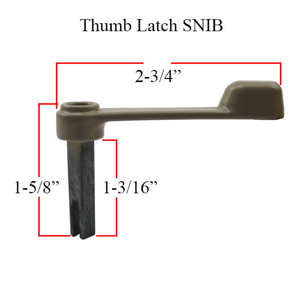 Interlock Handle Set Standard 1-7/16 Inch Snib Latch - Interlock Handle Set Standard 1-7/16 Inch Snib Latch