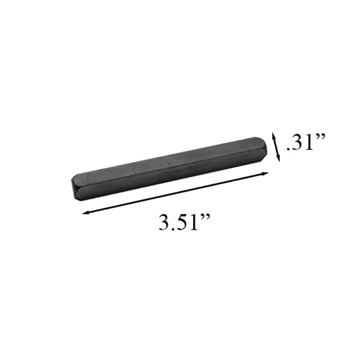 Larson Spindle for Pella 6000 Series Storm Door Handle Set Steel - Larson Spindle for Pella 6000 Series Storm Door Handle Set Steel