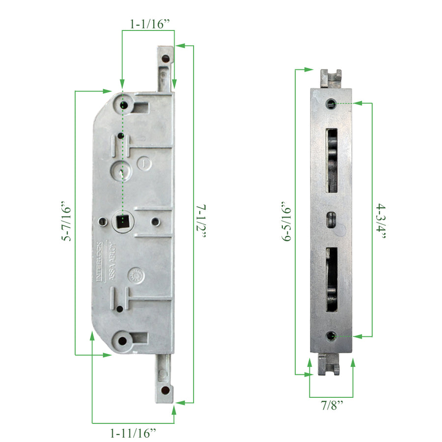Milgard Passive Mortise Multi-Point Lock for Sliding Door - Milgard Passive Mortise Multi-Point Lock for Sliding Door