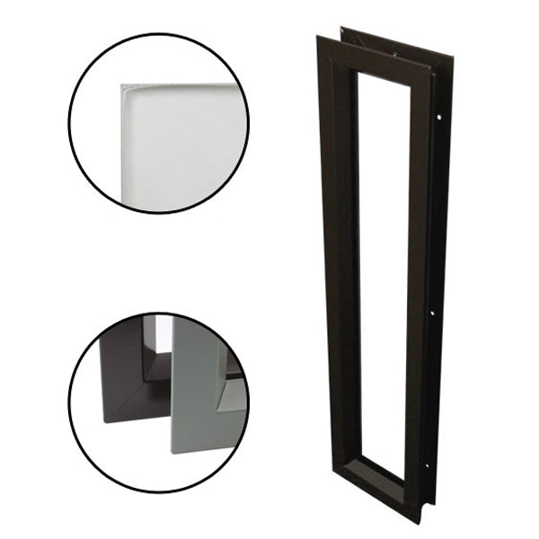 Commercial Door Lite with Clear Tempered Glass Low Profile - Commercial Door Lite with Clear Tempered Glass Low Profile