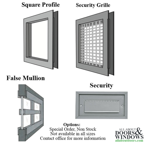 Commercial Door Lite with Clear Tempered Glass Low Profile - Commercial Door Lite with Clear Tempered Glass Low Profile