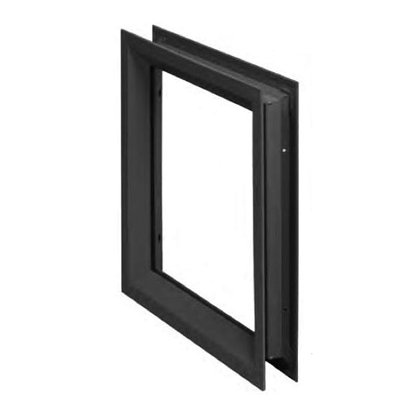 Commercial Door Lite Frame Low Profile Metal Frame 12 Inch x 12 Inch - Commercial Door Lite Frame Low Profile Metal Frame 12 Inch x 12 Inch