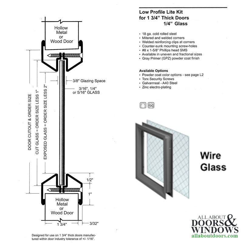Commercial Door Lite, 6