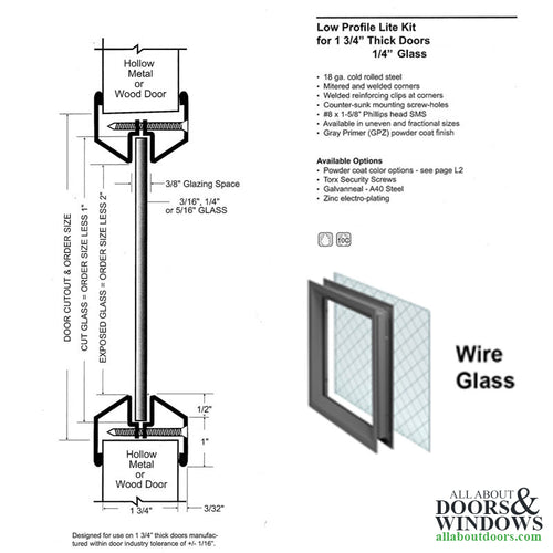 Commercial Door Lite, 6