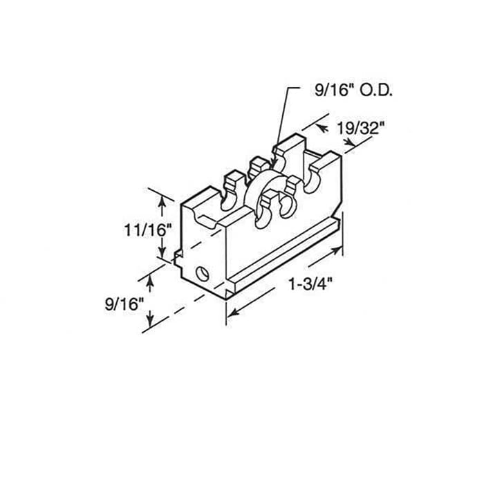 Roller Assembly (Flat), Nylon / Steel Ball Bearing - Roller Assembly (Flat), Nylon / Steel Ball Bearing