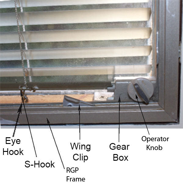 Pella Slim Shade For Internal Blinds Operator Knob for Casement Window - Choose Color - Pella Slim Shade For Internal Blinds Operator Knob for Casement Window - Choose Color