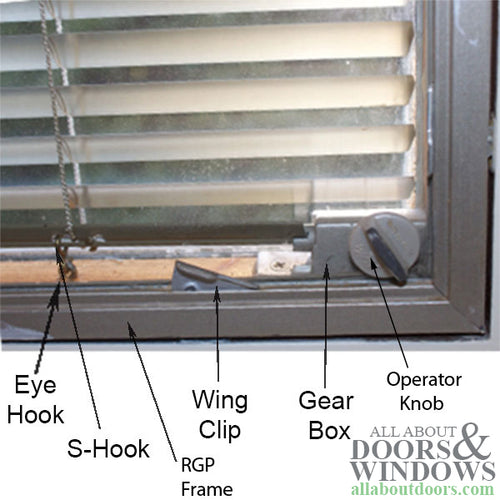 Pella Slim Shade For Internal Blinds Operator Knob for Casement Window - Choose Color - Pella Slim Shade For Internal Blinds Operator Knob for Casement Window - Choose Color