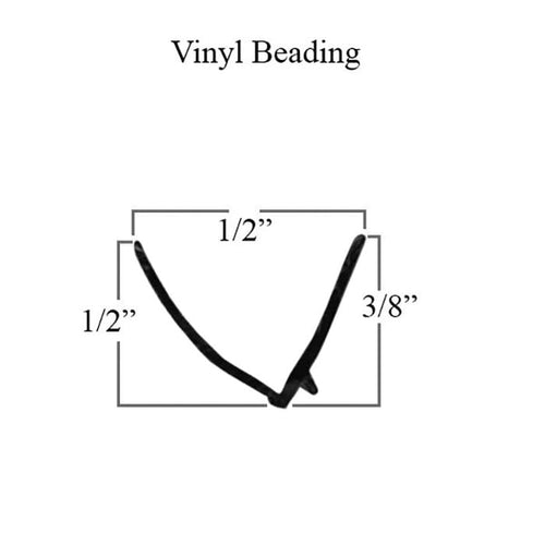 Vinyl Glazing Beading, for vinyl , metal, wood Windows, 6 ft - Choose Color - Vinyl Glazing Beading, for vinyl , metal, wood Windows, 6 ft - Choose Color