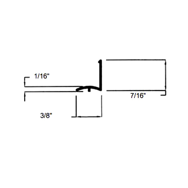 Glazing Bead, Two-Line Shape, VINYL - White - Glazing Bead, Two-Line Shape, VINYL - White