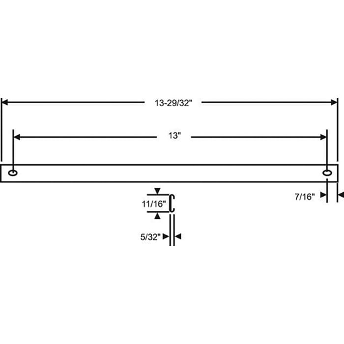 Track, Casement Operator 2 Holes,13