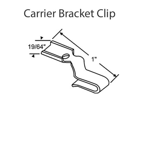 Metal Sash Clip, Carrier Bracket, 3/8 Tube Spiral Balance - Metal Sash Clip, Carrier Bracket, 3/8 Tube Spiral Balance