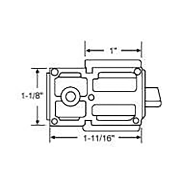 Pivot Bar with Housing, 1-11/16