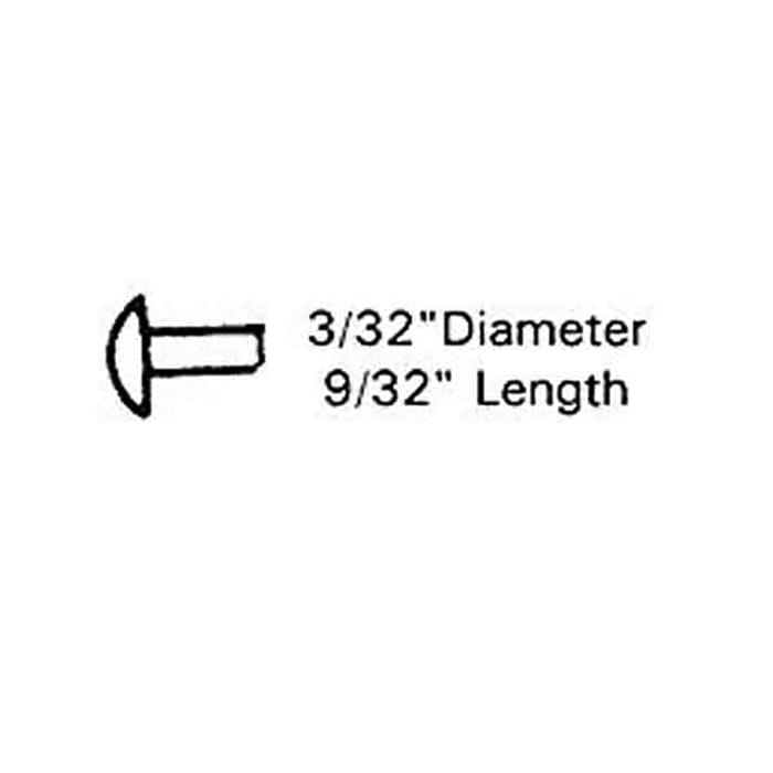 Carrier Rivet, Balance, Tube, 74 series - 9/32” X 3/32” - Carrier Rivet, Balance, Tube, 74 series - 9/32” X 3/32”