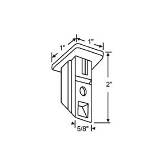 Seasonall Top Sash Guide For 60 Series Window Balances - White - Seasonall Top Sash Guide For 60 Series Window Balances - White