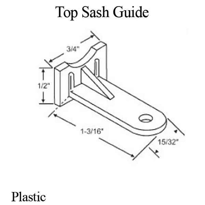 Top Sash Guide/Cam - Plastic - Top Sash Guide/Cam - Plastic
