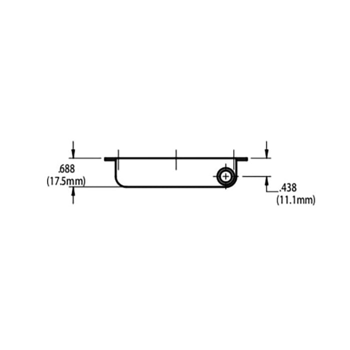 Truth Stud Bracket #10986, Left Hand, E-Gard Finish - Truth Stud Bracket #10986, Left Hand, E-Gard Finish