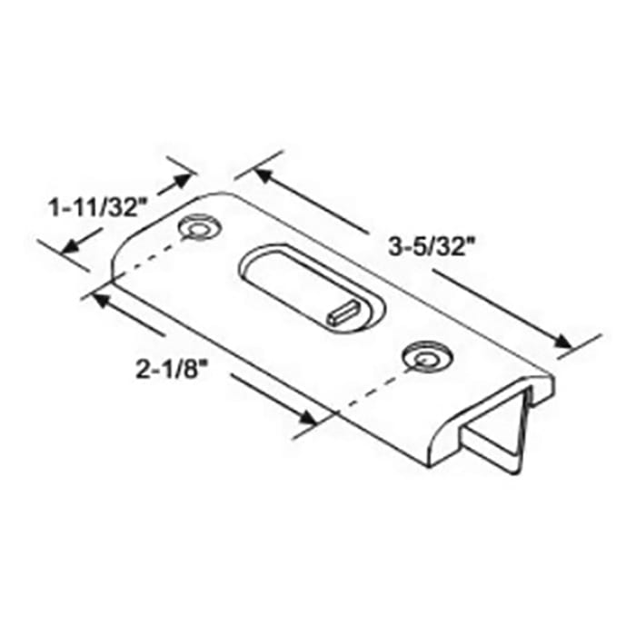 Tilt Latch, 2-1/8
