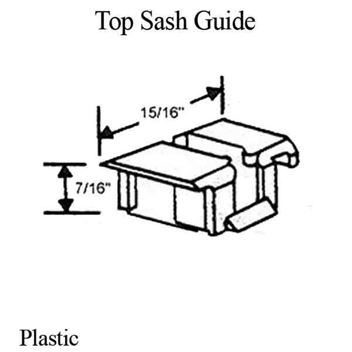Keller Sash Guide Clip, Left/Right Hand - Pair - Keller Sash Guide Clip, Left/Right Hand - Pair