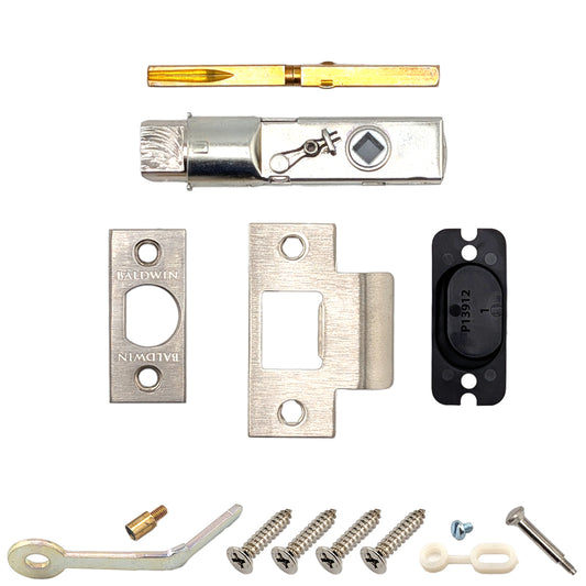 Baldwin Lever-Strength Estate Privacy Latch 5513P, 2-3/8" Backset - Satin Nickel