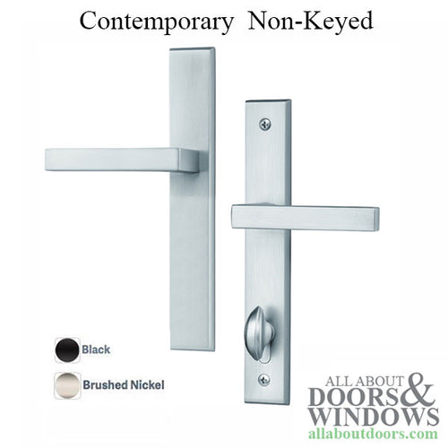 Contemporary Active Non-Keyed Multipoint Lock Door Handle Set - Contemporary Active Non-Keyed Multipoint Lock Door Handle Set