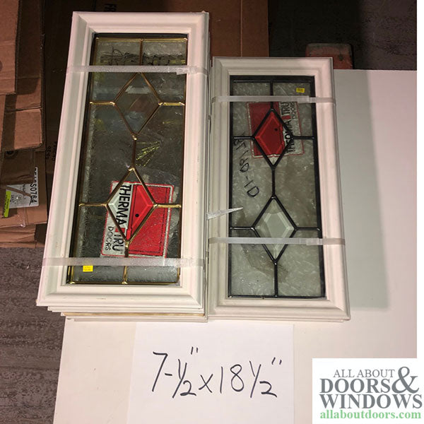 Therma-Tru 7-1/2 x 18-1/2 x 1  1-lite surround w/glass door lite - Therma-Tru 7-1/2 x 18-1/2 x 1  1-lite surround w/glass door lite