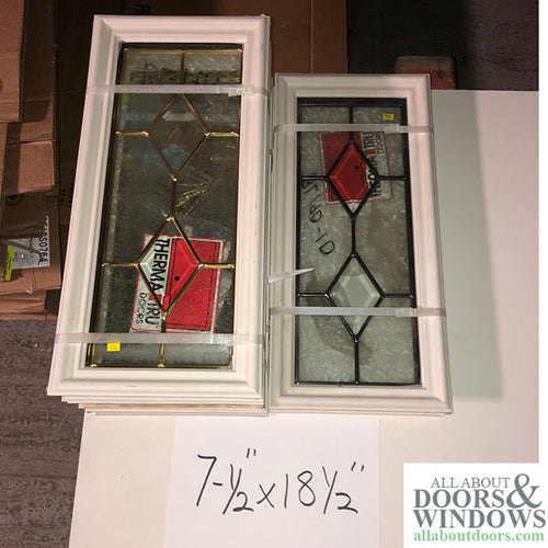 Therma-Tru 7-1/2 x 18-1/2 x 1  1-lite surround w/glass door lite - Therma-Tru 7-1/2 x 18-1/2 x 1  1-lite surround w/glass door lite
