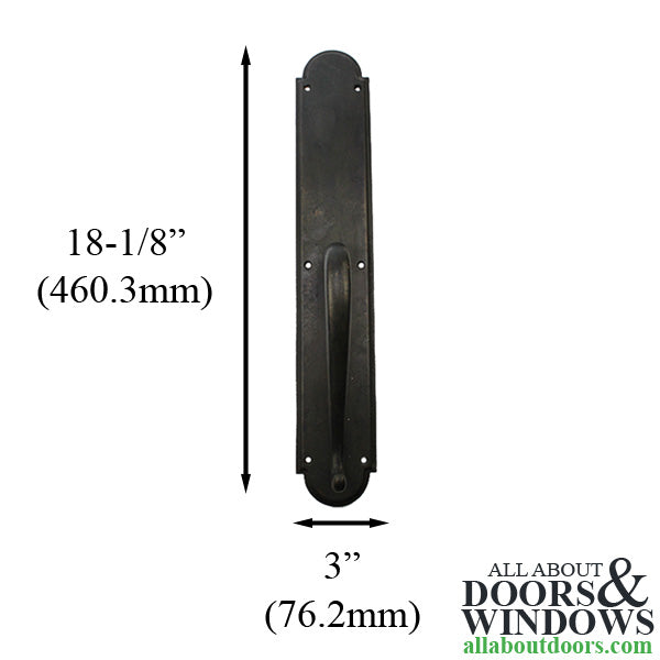 Ashley Norton Chester Full Dummy Exterior Door Handle Left Hand Bronze Door Pull - Ashley Norton Chester Full Dummy Exterior Door Handle Left Hand Bronze Door Pull