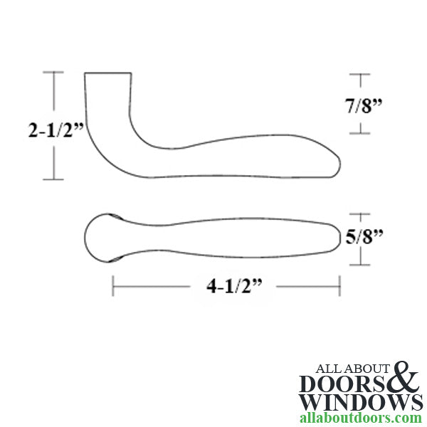 Ashley Norton Split Finish Passage Lever Handle Set - Left Handed - Polished Chrome and Brass - Ashley Norton Split Finish Passage Lever Handle Set - Left Handed - Polished Chrome and Brass