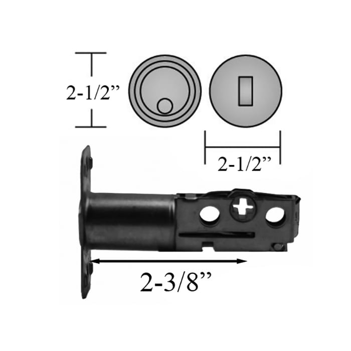 Ashley Norton Traditional Single Cylinder Keyed Entry Deadbolt - Satin Nickel - Ashley Norton Traditional Single Cylinder Keyed Entry Deadbolt - Satin Nickel